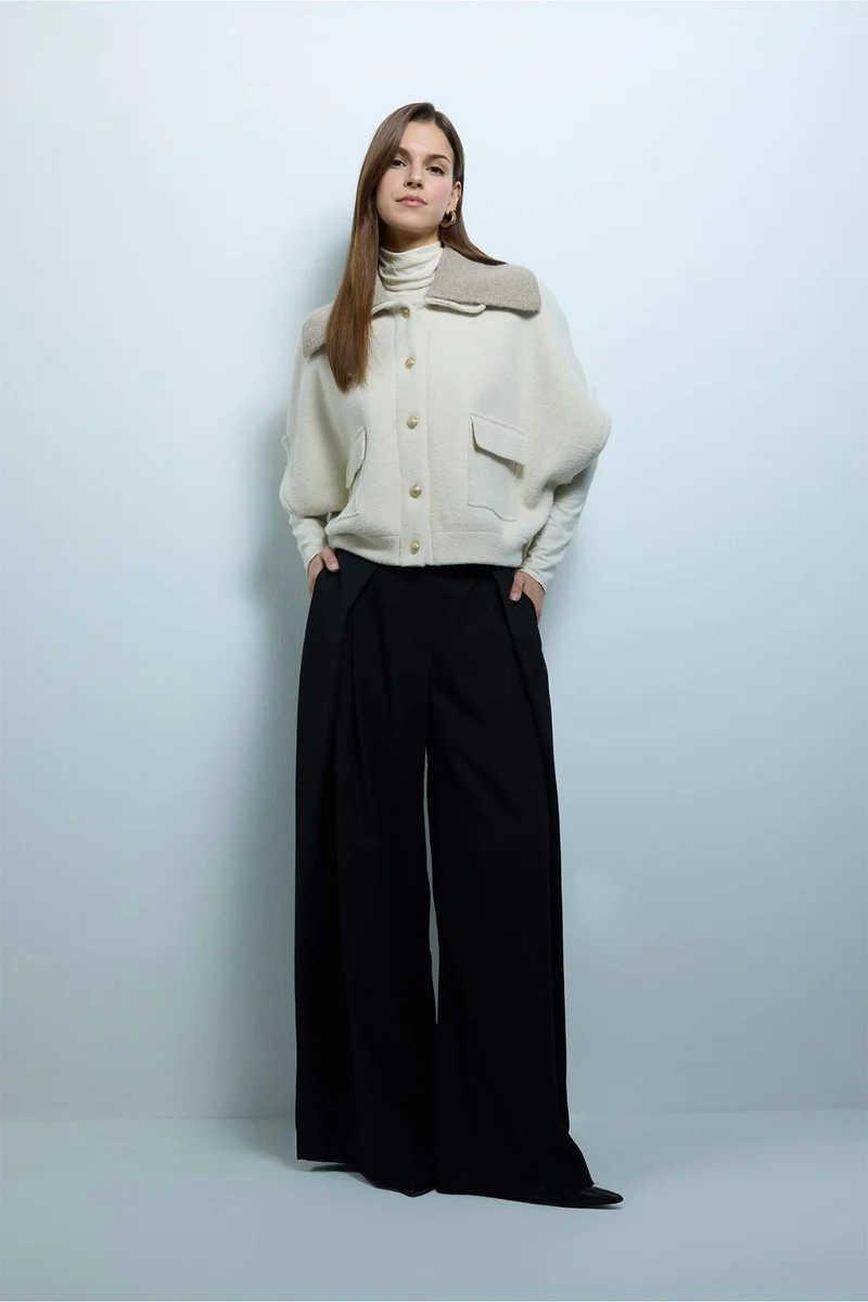 ديفاكتو Overshirt Fit Cardigan