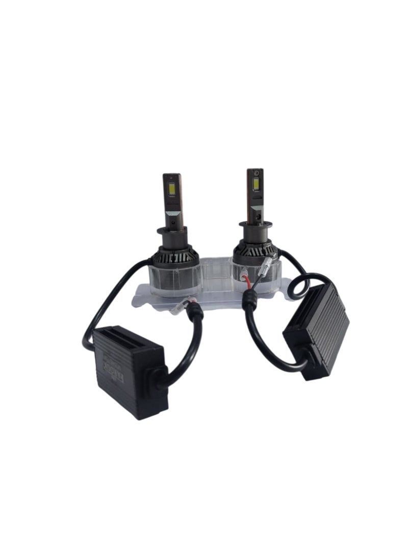 Farouk طقم مصابيح أمامية للسيارة M10 H1 LED بقوة إضاءة 6000 لومن، تصل إلى +300% زيادة - Image 3