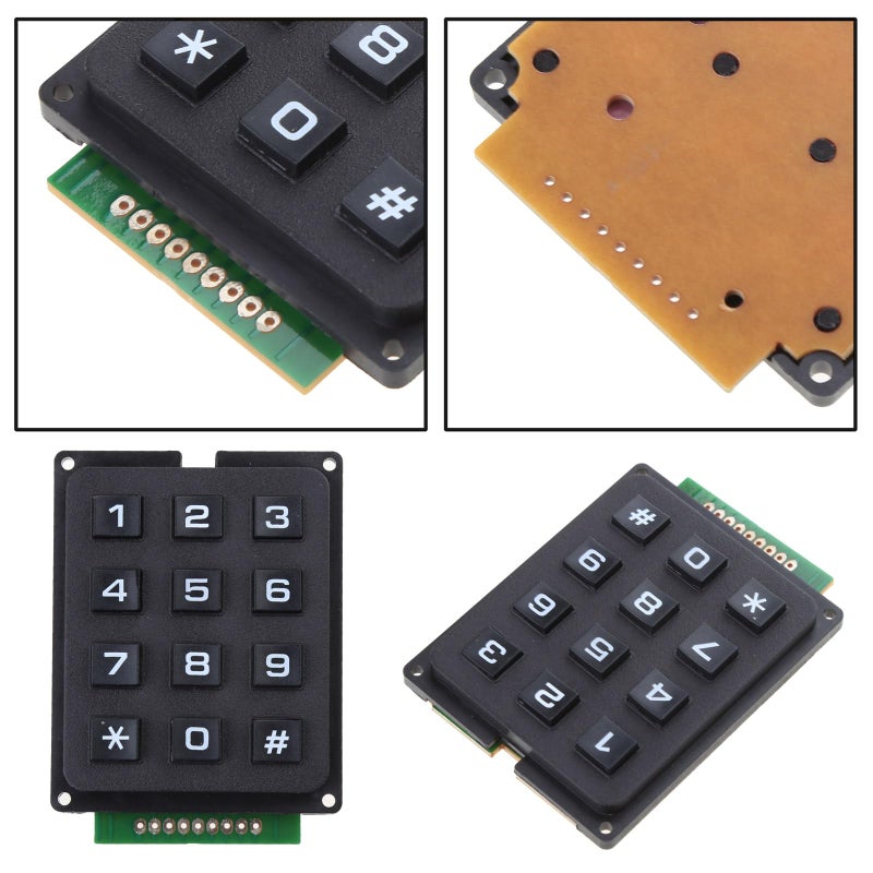 3x4 Matrix Membrane Keypad Keyboard 12 Keys Control Panel Switch Array - Image 3