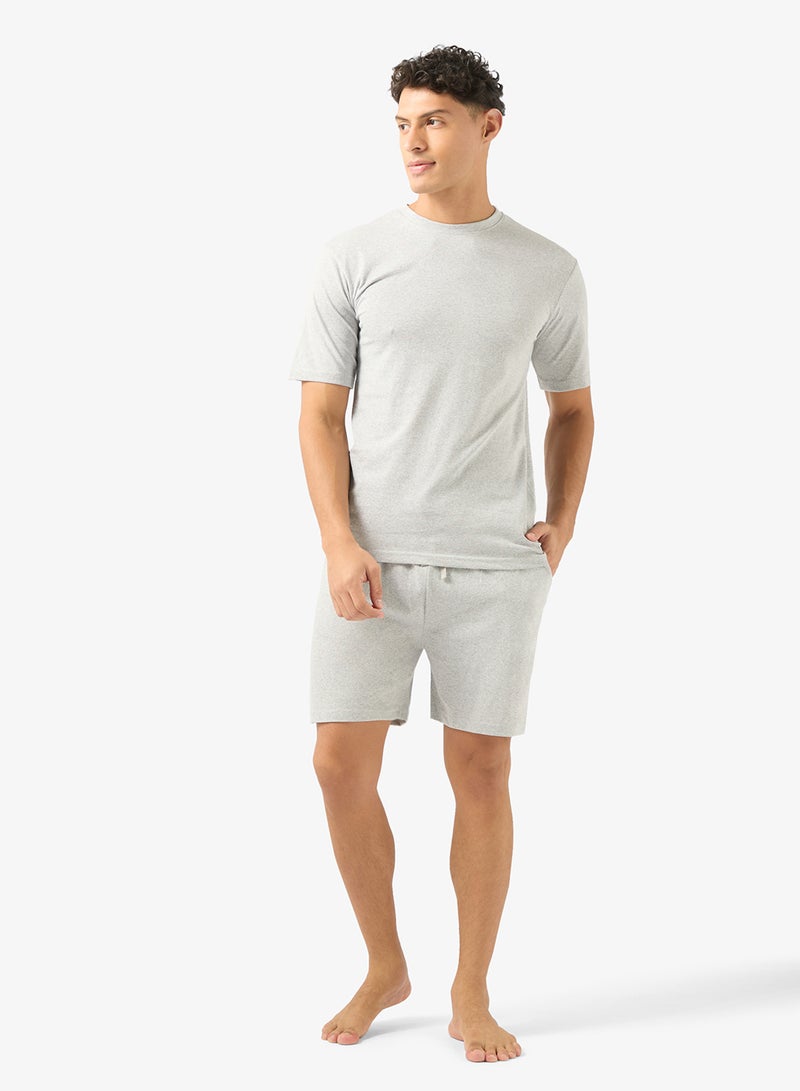 سفنتي فايف طقم بيجامة تي شيرت وشورت - Image 1