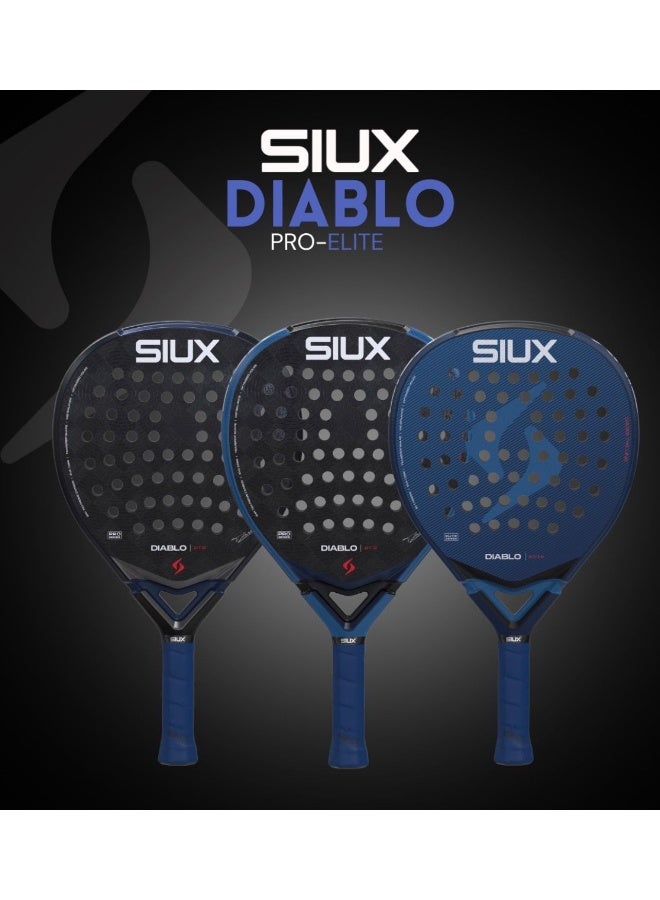 SIUX مضرب بادل سيوكس ديابلو إيليت 2026 - مضرب هجين من ألياف الكربون 3K مع قلب من مادة EVA، ولمسة نهائية رملية ثلاثية الأبعاد، قوة وتحكم للاعبين المحترفين - Image 5