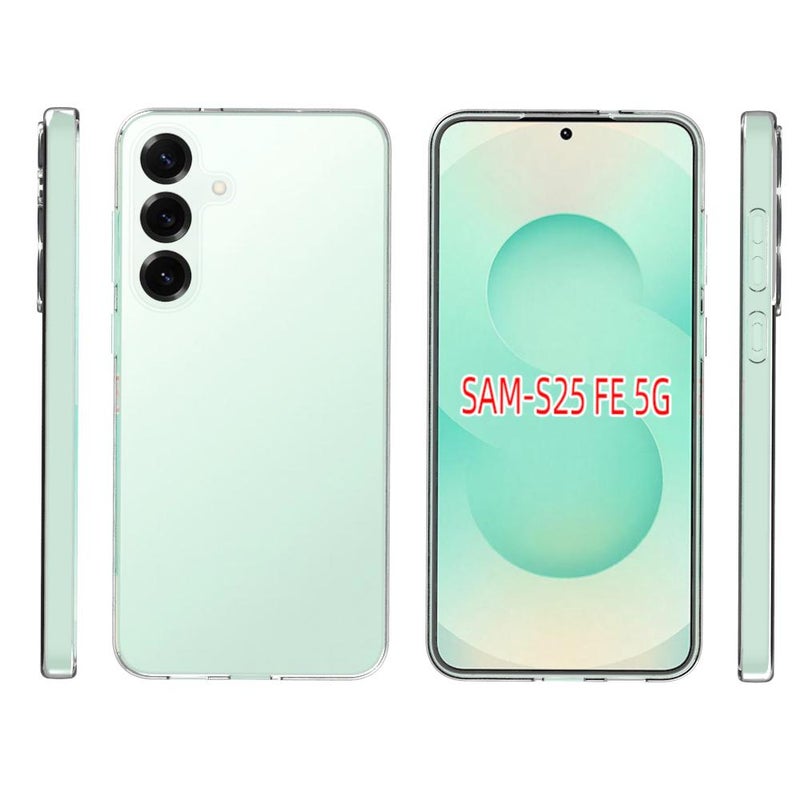 HuHa Case Cover For Samsung Galaxy S25 FE 5G Waterproof Texture TPU Phone Case(Transparent) - Image 2