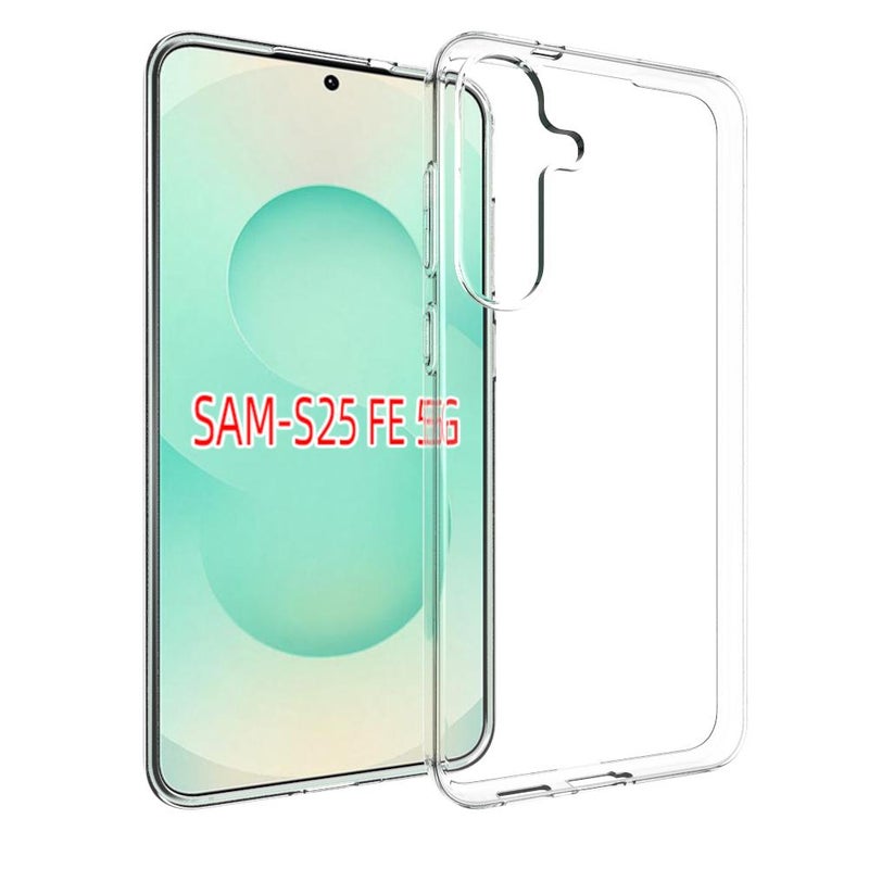 HuHa Case Cover For Samsung Galaxy S25 FE 5G Waterproof Texture TPU Phone Case(Transparent) - Image 1