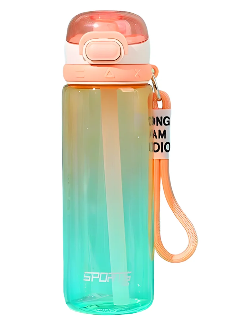 flâneur Leak-Proof 750ml Water Bottle with Straw, Handle, and Secure Lock - Travel Bottle Large Capacity, Reusable, Lightweight Bottle for Gym and Office, Eco-Friendly, Convenient Hydration