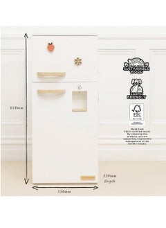 Le Toy Van Le Toy Van Kitchen Freestanding Fridge Freezer - Wooden Pretend Play Appliance for Kids, Role-Playing, Realistic Kitchen Toy, Interactive Play, Play Kitchen Set  - Image 5