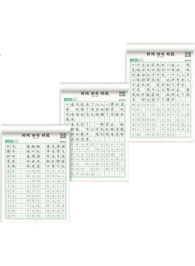 Book line Calligraphy Practice Book For Elementary School Students With Good Words, Sentences, And Paragraphs, Beautiful Sentences Collection, Penmanship Copybook For Pen Kai Script Practice - Image 2