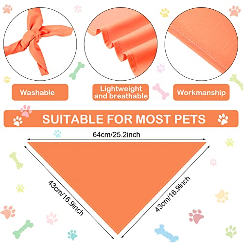 Saintrygo 30 Pcs Dog Bandanas Bulk Sublimation Plain Bandanas Bulk for Christmas Birthday Doggy Heat Transfer Triangle Scarf Washable Adjustable for Small Medium Large Pets DogsL - Image 3