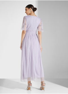 Maya Embellished Tulle Maxi Dress  - Image 2