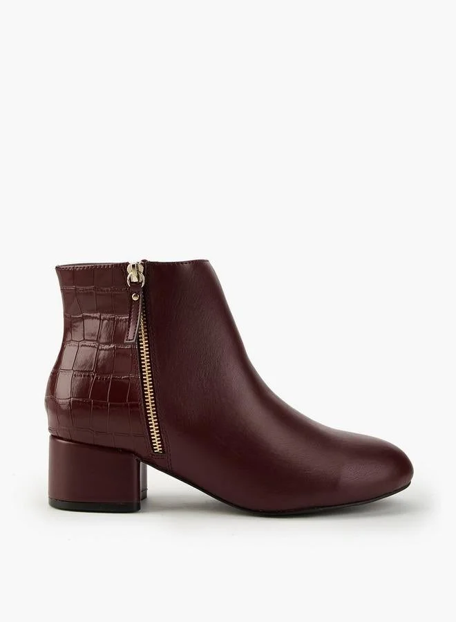 Flora Bella By Shoexpress Women Textured Ankle Boots