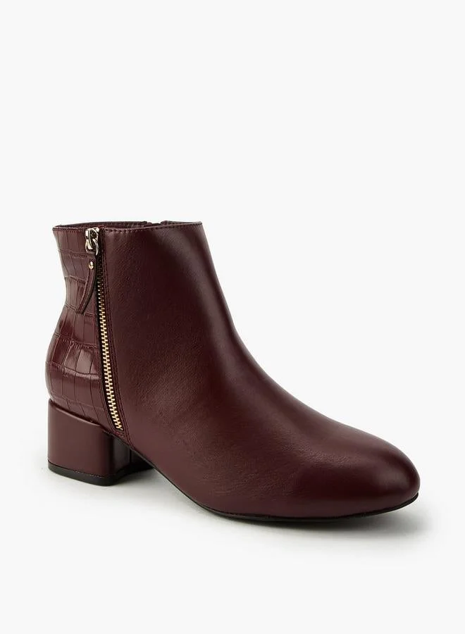 Flora Bella By Shoexpress Women Textured Ankle Boots