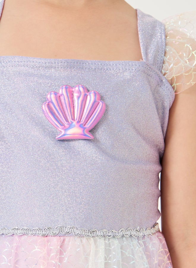 ستايلي مايوه نسائي مزين بكشكش وطبقات - Image 3