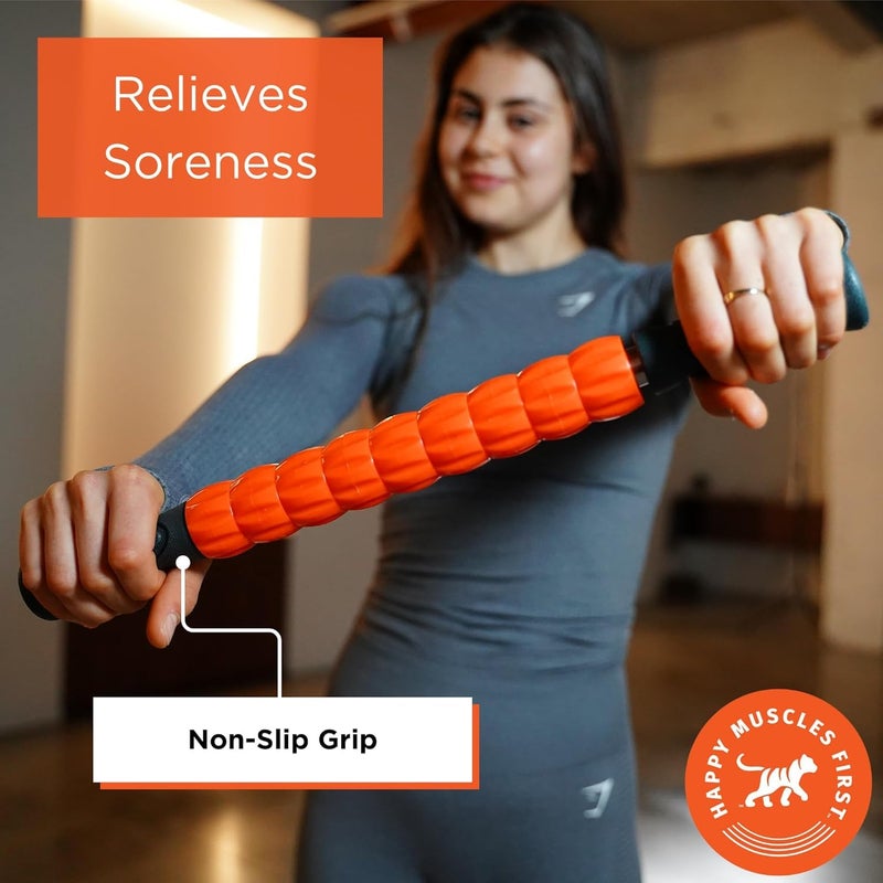 Bodylastics عصا تدليك الأنسجة العميقة لتخفيف آلام العضلات، التقلصات، والشد للسيقان، الظهر، الكتفين والساقين - Image 4