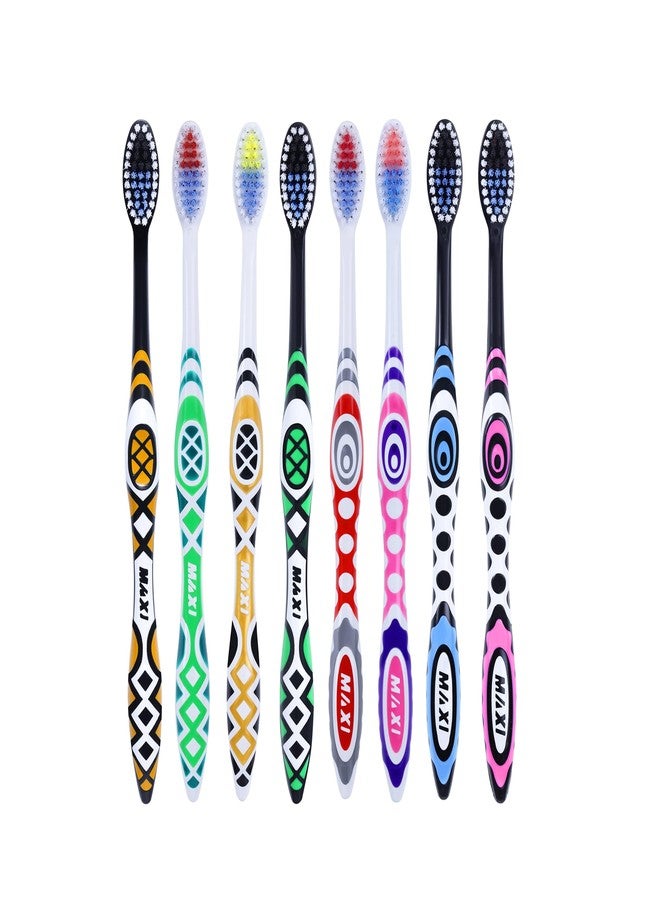 MAXI Style Soft Bristle Toothbrush for Adults | Gentle on Gums | Long-Lasting Bristles | Value Pack - Buy 6 Get 2 Free - Image 3