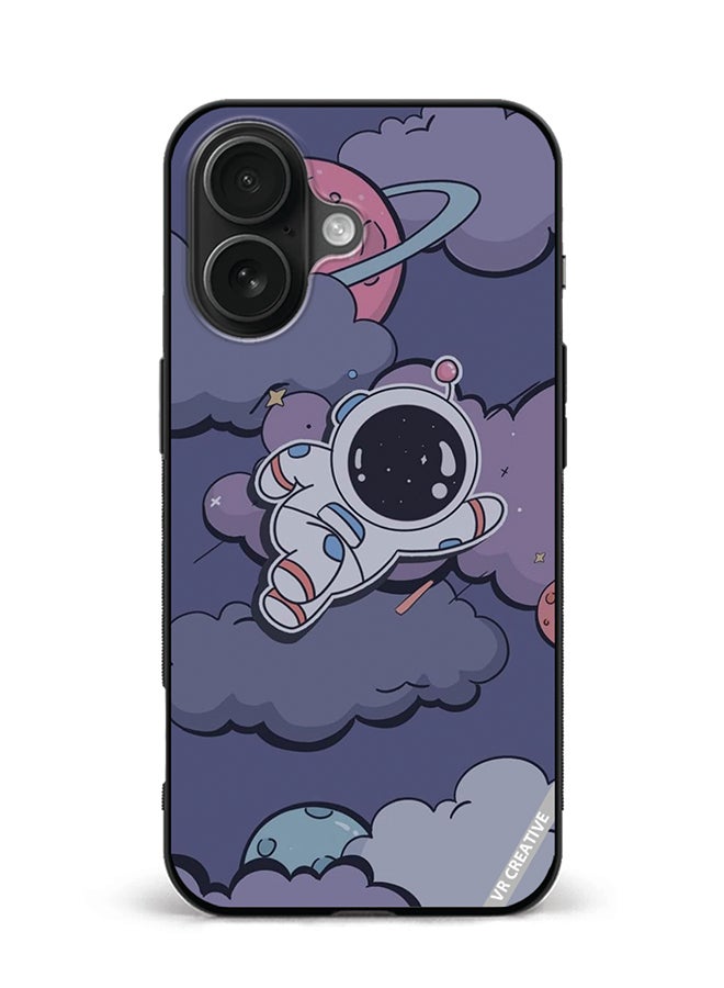 Protective Case Cover For Apple iPhone 16 Plus Astraunaut Design Multicolour