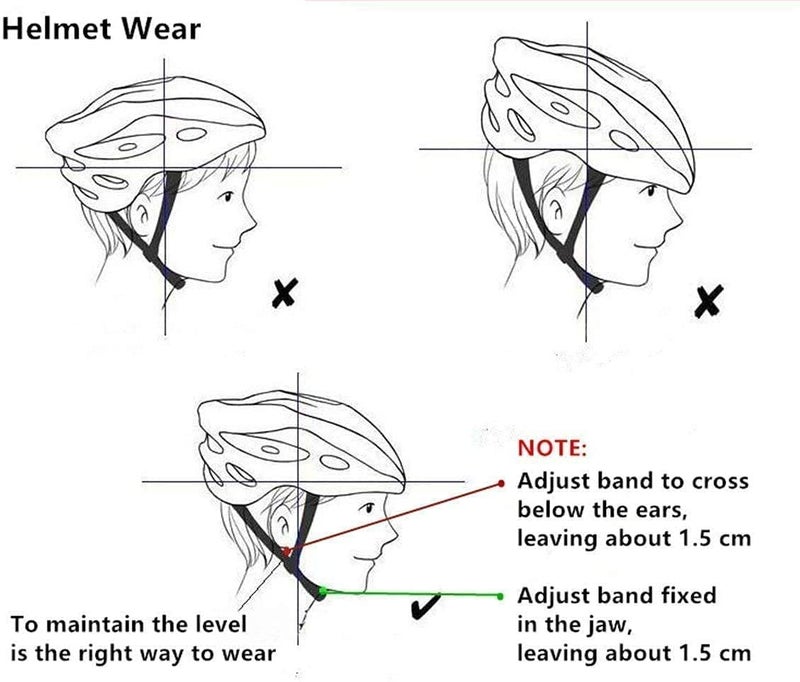 FASTPED Bicycle Helmet with Adjustable Lightweight Bike Helmet (Black with white dotes) - Image 3