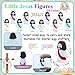 ILHSTY 32 Pcs Little Jesus Figures Rubber Mini Jesus Figurines in Bulk Christian Doll Tiny Baby Jesus Loves You Figures for Hide and Seek Easter Egg Fillers Egg Hunt Religious Party Favors Mix Color 10 - Image 4
