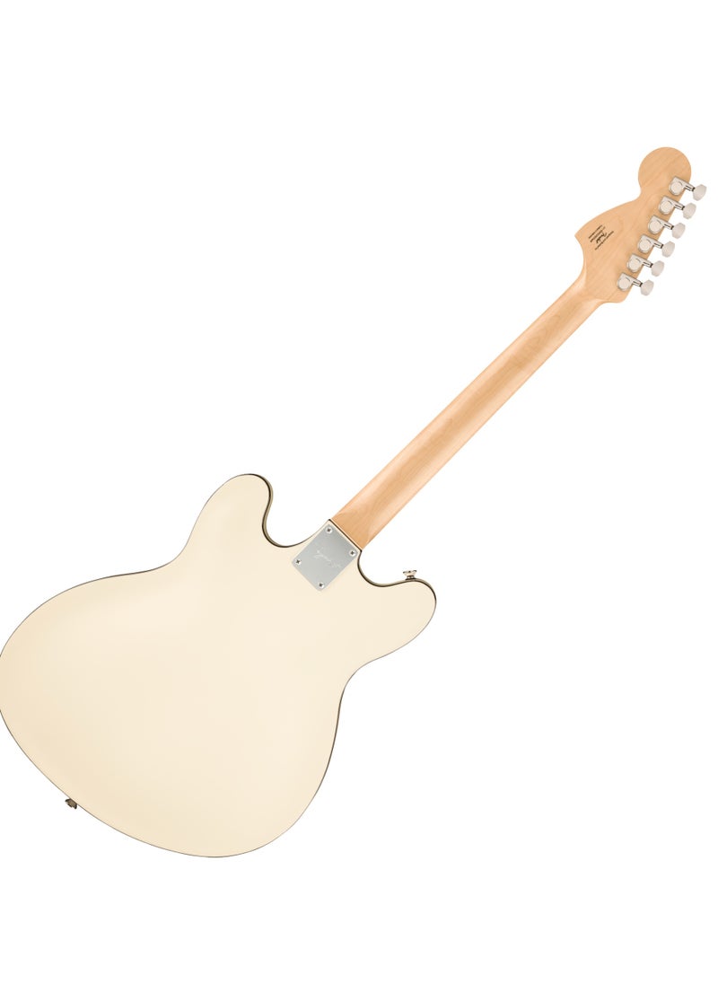 FENDER Fender 0378450505 Squier Affinity Series Starcaster Deluxe Semi-hollowbody Electric Guitar - Olympic White  - Image 2
