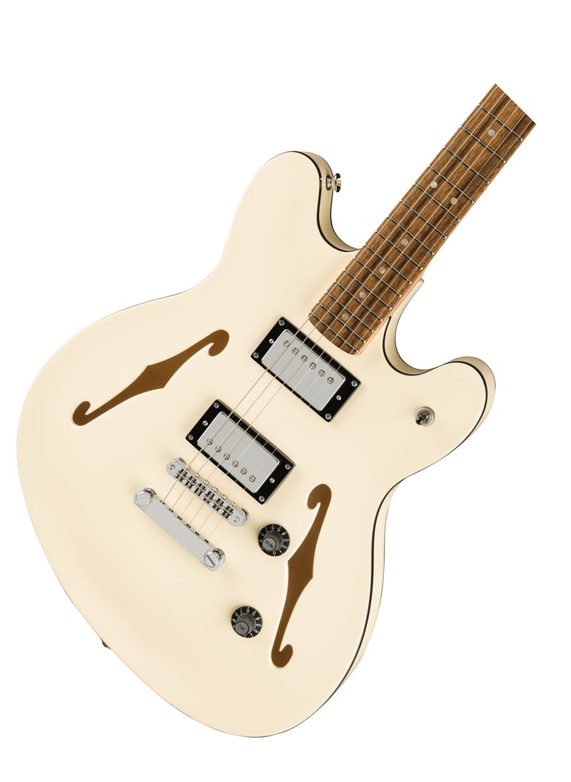 FENDER Fender 0378450505 Squier Affinity Series Starcaster Deluxe Semi-hollowbody Electric Guitar - Olympic White  - Image 3