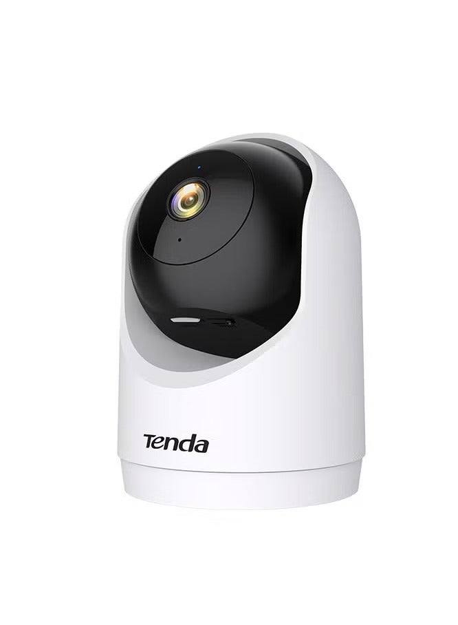 تيندا TENDA CP3 كاميرا واي فاي ذكية بزاوية 360 درجة وكاميرا قابلة للإمالة الكشف عن الإنسان، تتبع ذكي ميكروفون ومكبر صوت مضمن في الكاميرا، وضع الخصوصية، رؤية ليلية 3 ميجا بكسل 2K - أبيضل - Image 1
