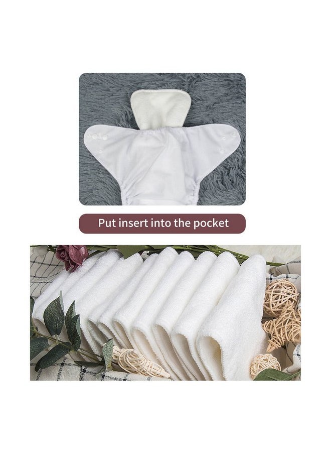 ALVABABY - ALVABABY Baby Cloth Diaper 6 Pack with 12 Inserts One Size Cloth Diaper Covers Adjustable Washable Reusable for Baby Girls and Boys - Image 1