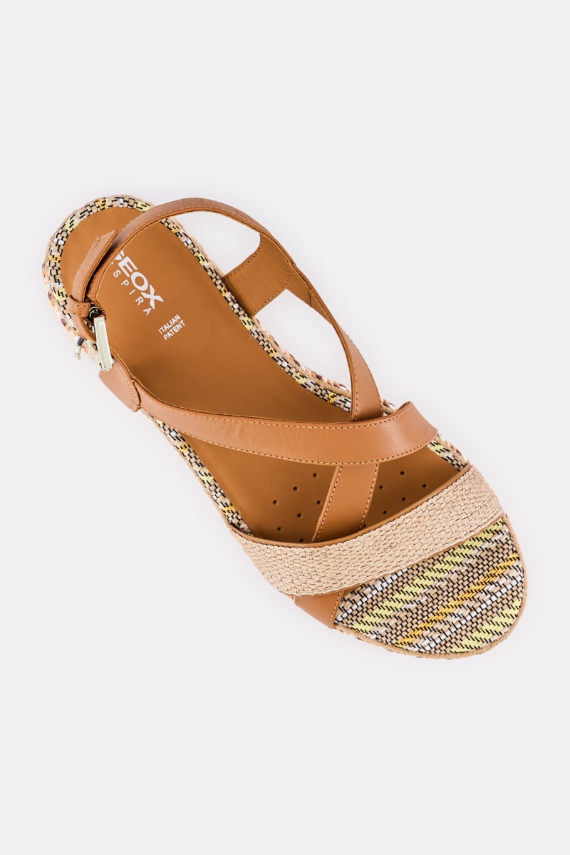 GEOX Women D Eolie D Adjustable Closure Sandals, Brown - Image 2