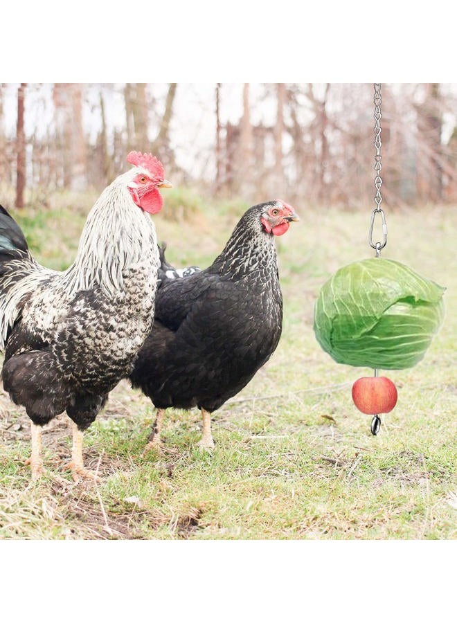Suplklz Chicken Veggies Skewer Vegetable Coop Hanging Chicken Feeder Toy for Hen, Rooster, Duck, Poultry - Image 2