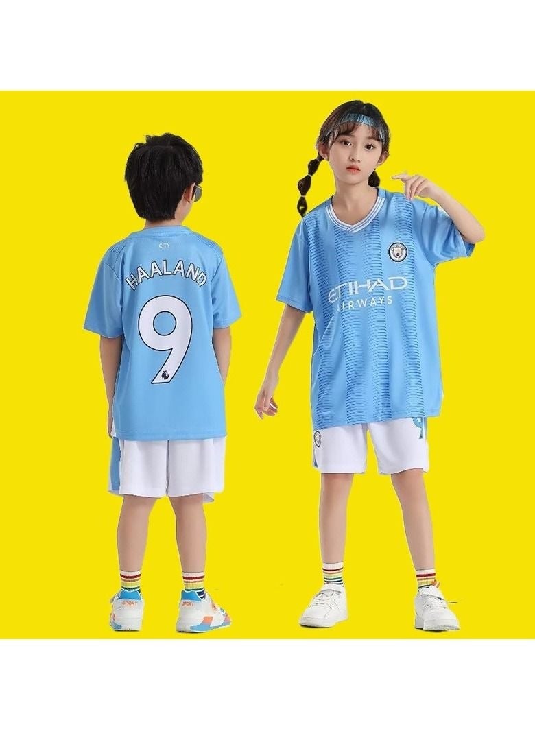 مياويان M MIAOYAN Haaland Manchester City Football Club Children's Football Jersey Set - Image 2