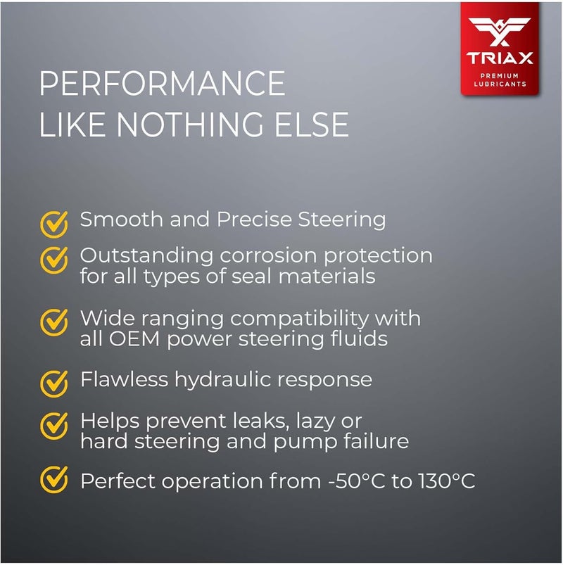 TRIAX Powerfluid 450 CHF 11S و CHF 202 و CHF 7.1 SPEC، درجة OEM، سائل اصطناعي بالكامل (أخضر) لنظام التوجيه المعزز، التعليق الهيدروليكي الهوائي، القفل المركزي، التحكم في الجر (1 كوارت) - Image 4