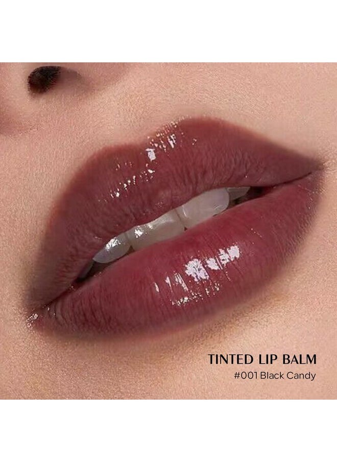 KYDA KYDA 2 Colors Tinted Lip Balm, Hydrating Sheer Formula Lip Balm, Natural Glossy Finish, Moisturizing Lip Care Balm for Dry Lips, Black Candy +Rose Candy  - Image 2