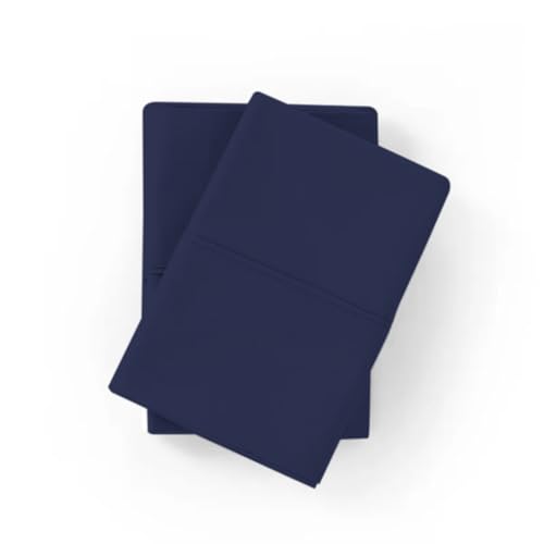 AVI Pure Cotton 144 TC Solid Pillow Cover, Set of 2 Pillow Covers, Normal Size Pillowcase, Pillow Covers with Envelope Closure, (16x24 inch, Dark Blue) - Image 5