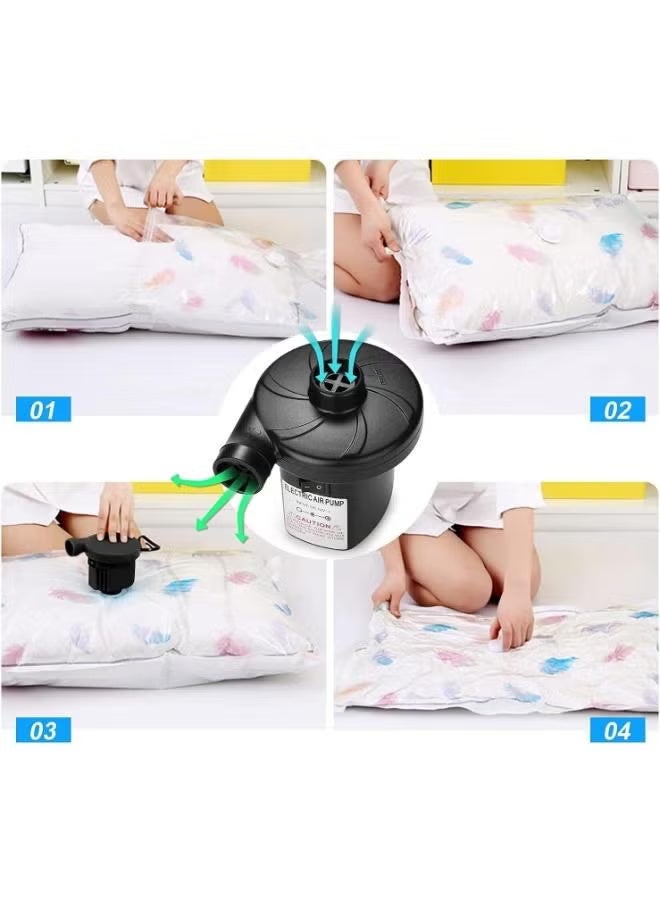 TNGames Black Household Mattress Electric Air Pump, 2-in-1 Inflator & Deflator, Compatible with Multiple Inflatable Items - Image 5