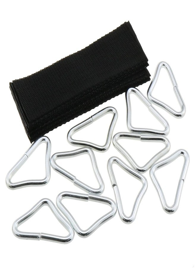 ZZHXSM 10PCS Trampoline Accessories Trampoline Triangle Buckle Trampoline Mat Parts Replacement Repair Supplies, Black - Image 5