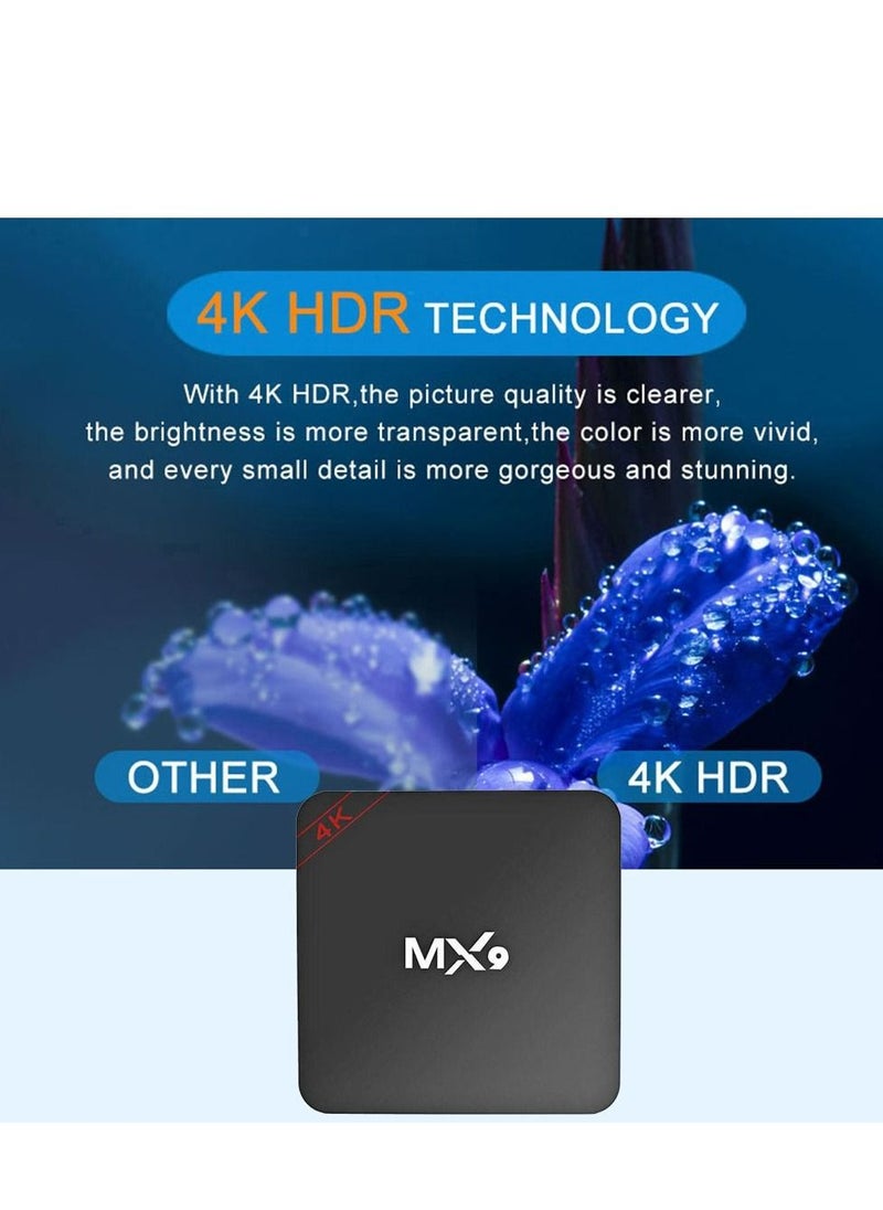 MX9 5G New Version Smart TV Box 4K  for Android 10 2.4G Wifi 3D Video Media Player