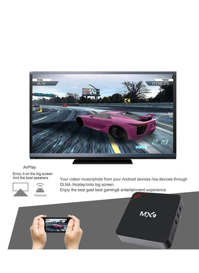 MX9 5G New Version Smart TV Box 4K  for Android 10 2.4G Wifi 3D Video Media Player