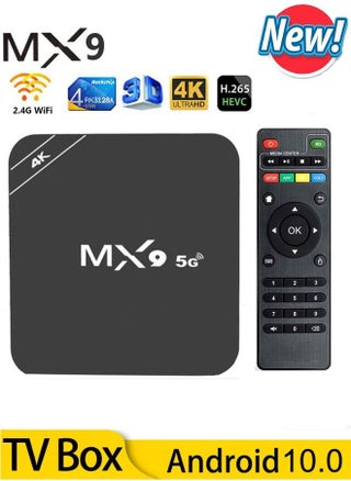 MX9 5G New Version Smart TV Box 4K  for Android 10 2.4G Wifi 3D Video Media Player - pzsku/ZFD25D29470A5576E9C75Z/45/_/1669459213/7cf08e7a-ac10-4527-8912-afc9266375b6