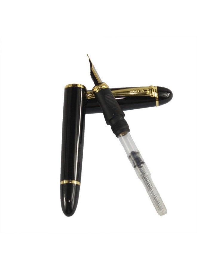 Gullor Jinhao 450 Normal Nib Fountain Pen Black With 5 Color Ink Cartridges - Image 3