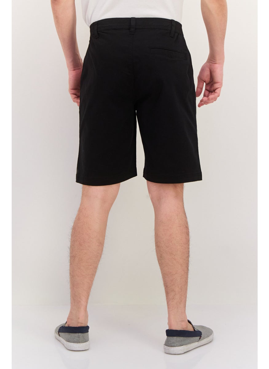 Men Brand Logo Basic Shorts, Black - pzsku/ZFD25DFF47ACF64625E62Z/45/_/1738074296/71fdff30-dab5-4e14-ab0b-06d0e3653aab