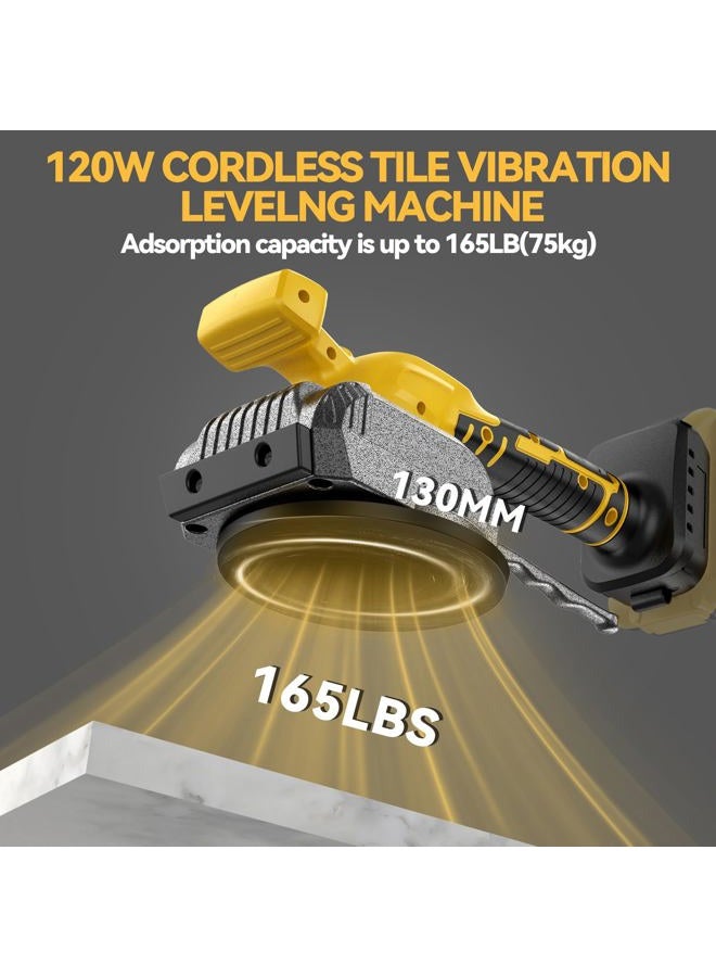 Samvinor Tile Vibration Tool for Dewalt 20V Battery, Cordless Tile Vibration Leveling Machine with 5 Adjustable Speed, Tile Suction Cup Oscillating Tools, Lock Design, for Floor Wall (Battery Not Included) - Image 5