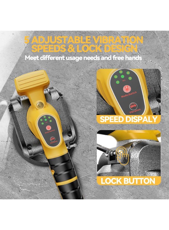 Samvinor Tile Vibration Tool for Dewalt 20V Battery, Cordless Tile Vibration Leveling Machine with 5 Adjustable Speed, Tile Suction Cup Oscillating Tools, Lock Design, for Floor Wall (Battery Not Included) - Image 3
