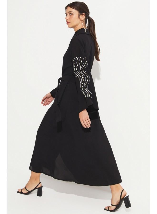 جون فستان بأكمام مطرزة - Image 2