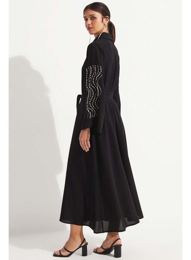 جون فستان بأكمام مطرزة - Image 5