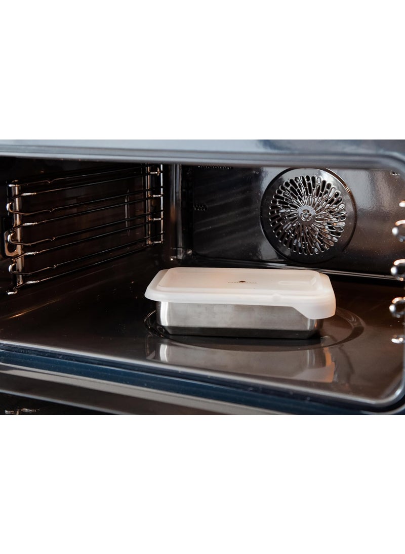 Master Class - MasterClass AllinOne Stainless Steel Container For thinKitchen with Lid Oven Freezer and Microwave Safe 13 L - Image 1