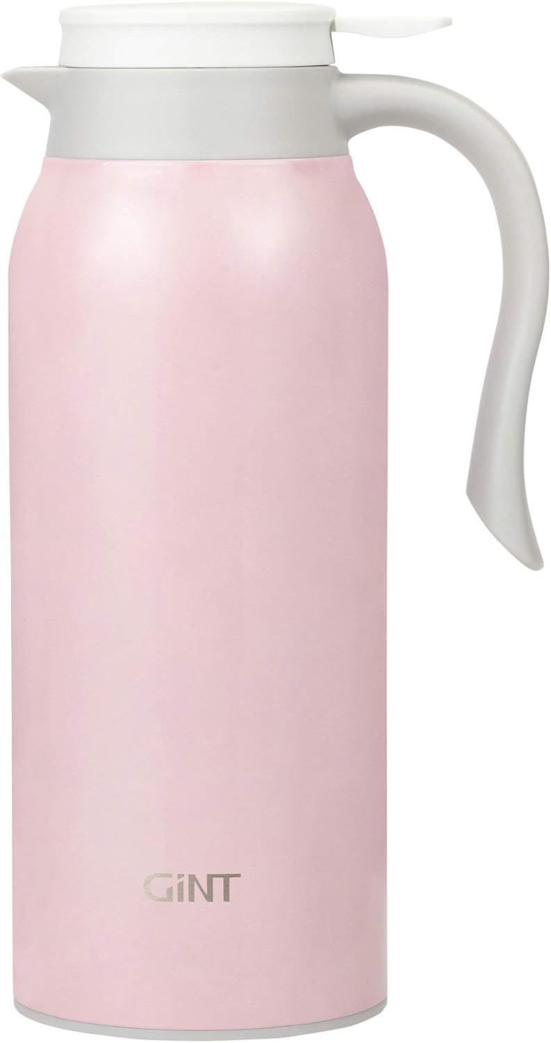 GiNT 51 Oz Stainless Steel Thermal Coffee Carafe, Double Walled Vacuum Insulated Flask, 12 Hour Heat Retention, 1.5 Liter Tea, Water, and Coffee Dispenser (Upgraded version Pink) - Image 1