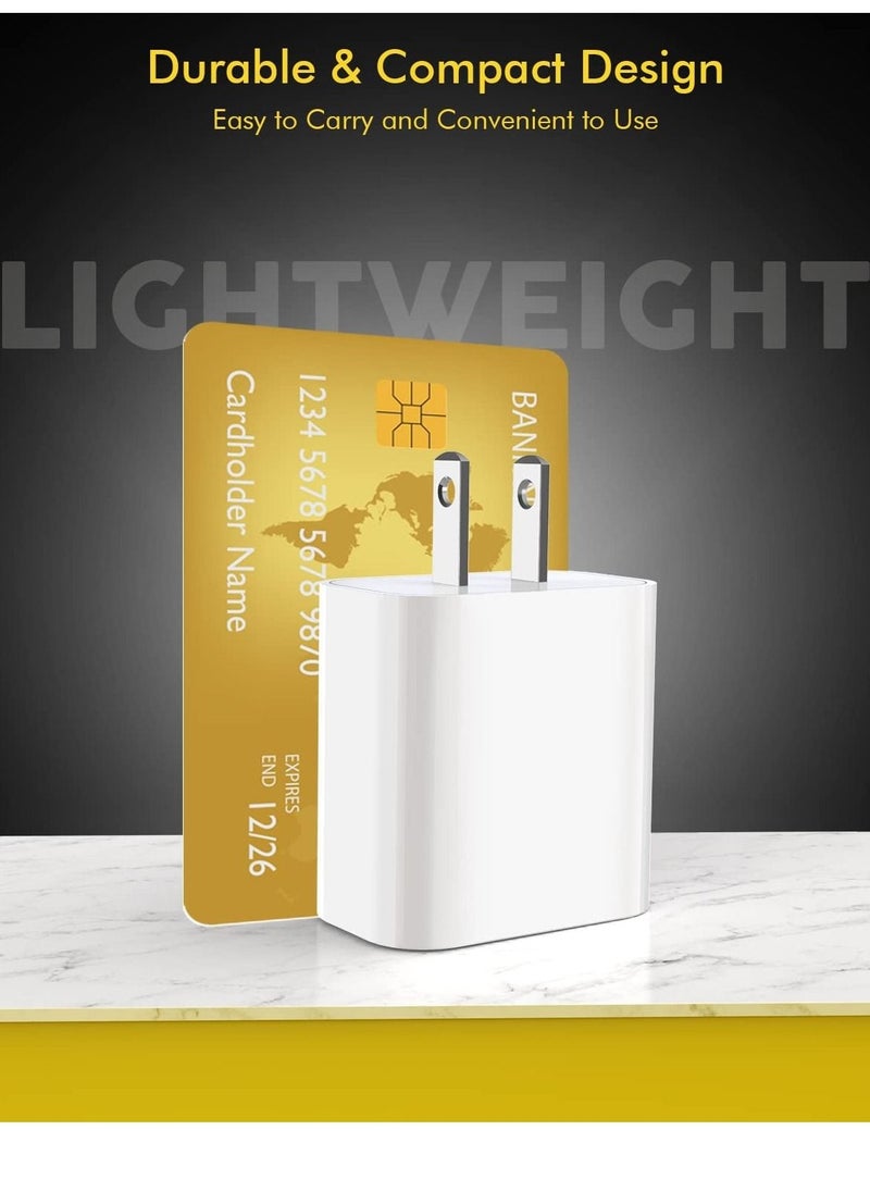 ELTRAZONE - 20W PD Fast Charger Type C Power Wall Charger Block 6FT USB C to Lightning Cable Compatible iPhone 12/12 Mini/12 Pro Max/11 Pro/Xs - Image 1