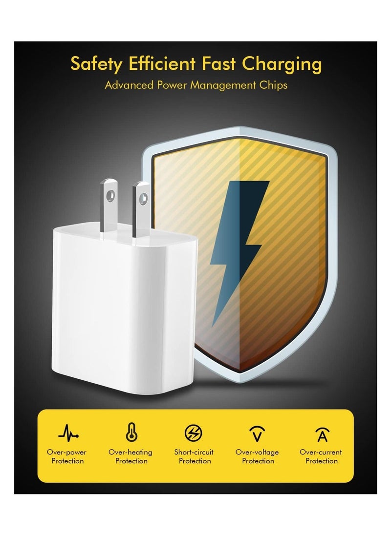 ELTRAZONE - 20W PD Fast Charger Type C Power Wall Charger Block 6FT USB C to Lightning Cable Compatible iPhone 12/12 Mini/12 Pro Max/11 Pro/Xs - Image 1