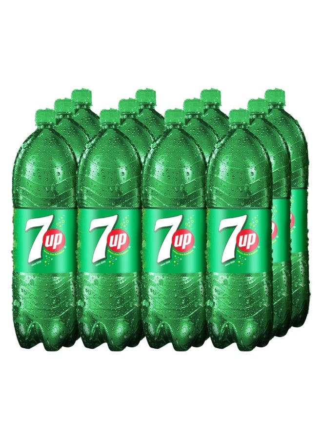 سفن اب مشروب غازي، علبة بلاستيك، 1 لتر × 12