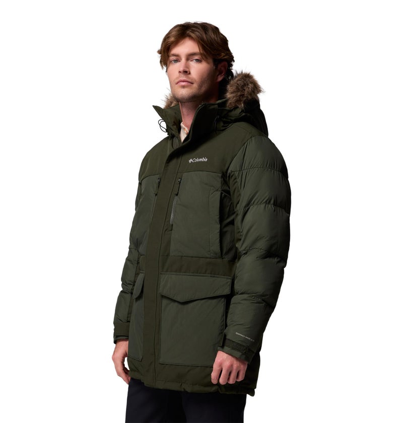 Columbia Mens Marquam Peak Fusion II Parka, Greenscape, Large Tall - Image 5