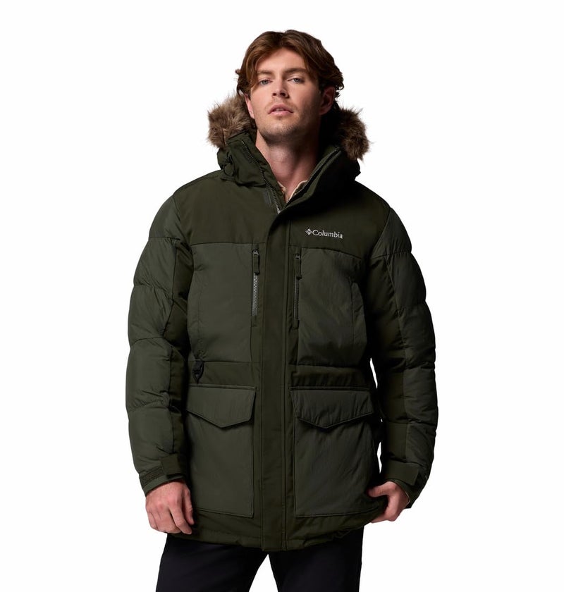 Columbia Mens Marquam Peak Fusion II Parka, Greenscape, Large Tall - Image 4
