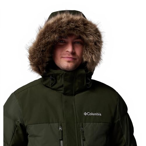 Columbia Mens Marquam Peak Fusion II Parka, Greenscape, Large Tall - Image 3