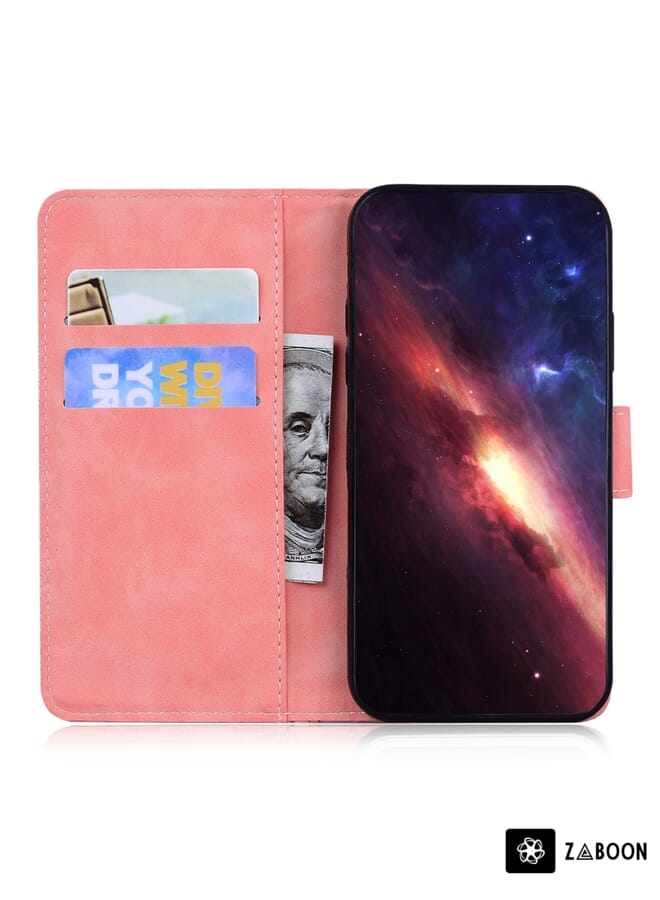 Zaboon Protective Case Cover For Tecno Pop 5 LTE BD4 Skin Feel Pure Color Flip Leather - Image 3